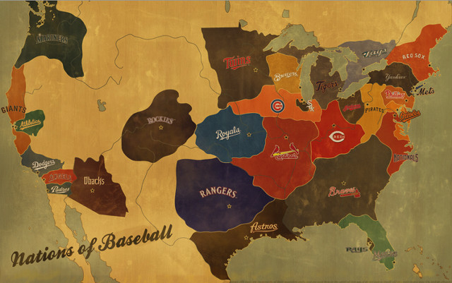 Us map baseball teams #1860 free wallpaper - medium preview image