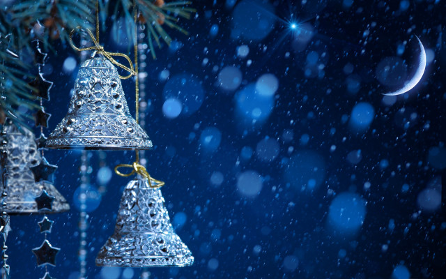 Bells christmas tree snow crescent #2 free wallpaper - medium preview image