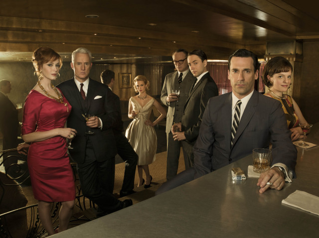 Group bar suit tie red free wallpaper - medium preview image