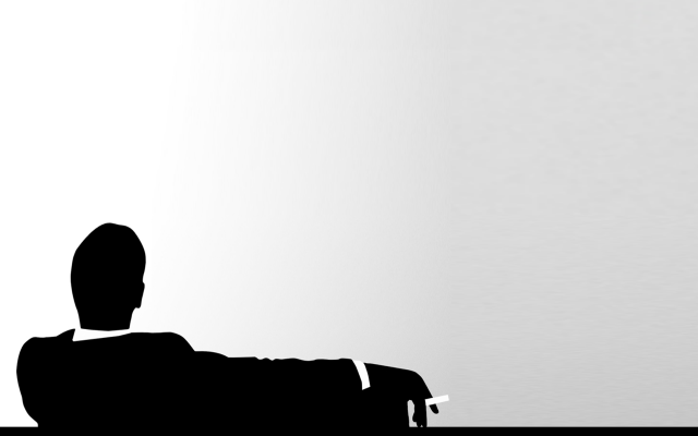 Man chair remote white wall free wallpaper - medium preview image