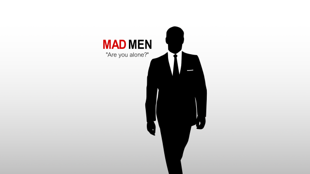 Mad men suit man gradient free wallpaper - medium preview image