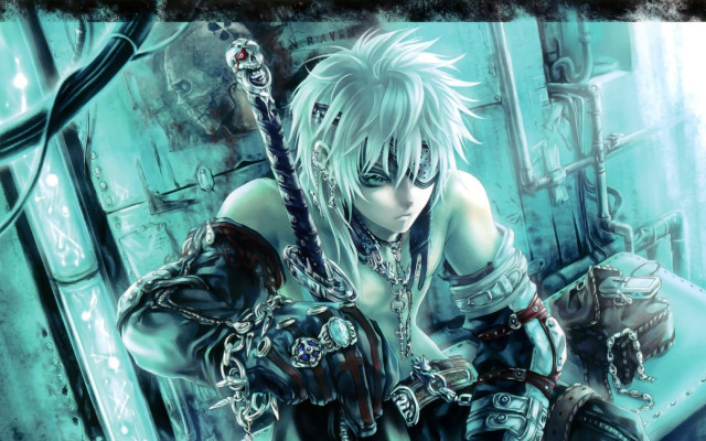Woman sword chain neck image free wallpaper - medium preview image