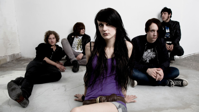 Group people sitting floor white free wallpaper - medium preview image