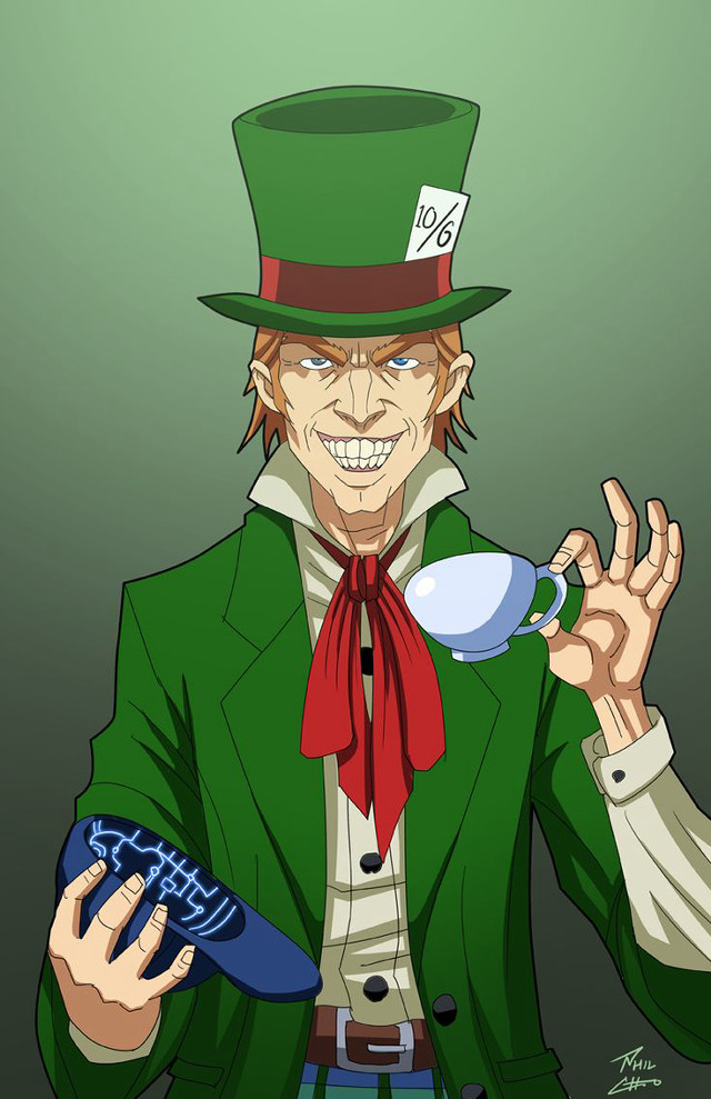Man green suit hat blue free wallpaper - medium preview image