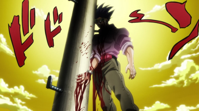 Man pole blood sky clouds free wallpaper - medium preview image