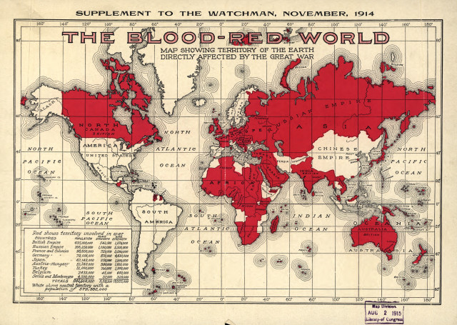 World map red white background free wallpaper - medium preview image