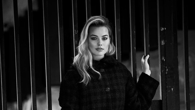 Woman black coat fence smoking free wallpaper - medium preview image
