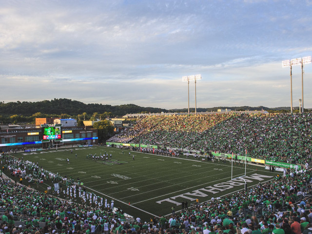 Football stadium crowd game cloudy #2 free wallpaper - medium preview image