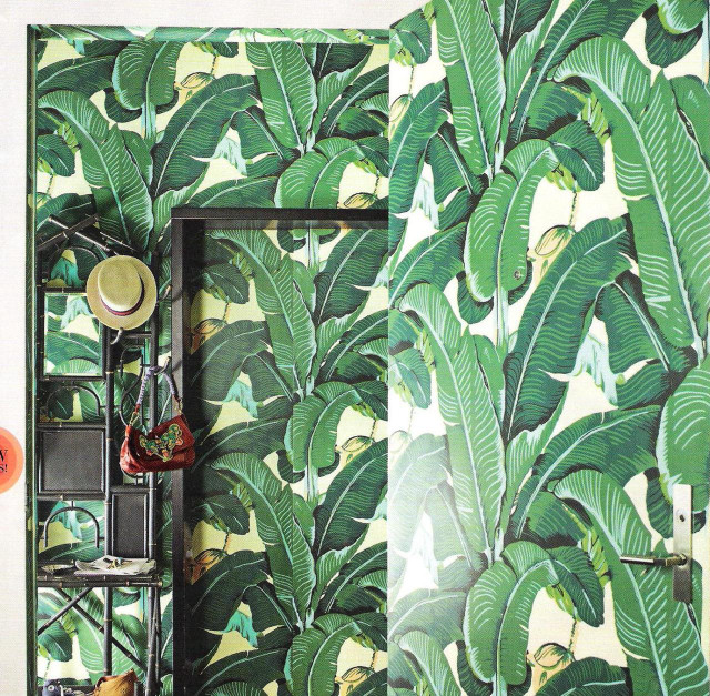 Bathroom green wallpaper mirror shelf free wallpaper - medium preview image