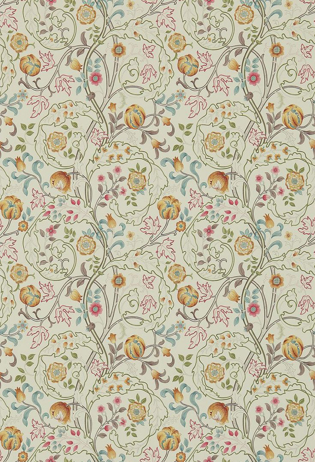 Floral pattern colorful flowers white #2 free wallpaper - medium preview image