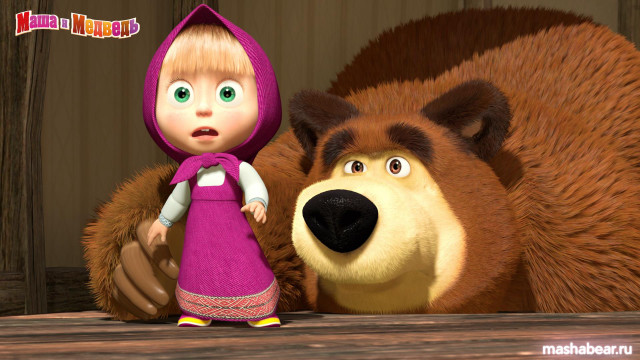 Cartoon character bear table wooden free wallpaper - medium preview image