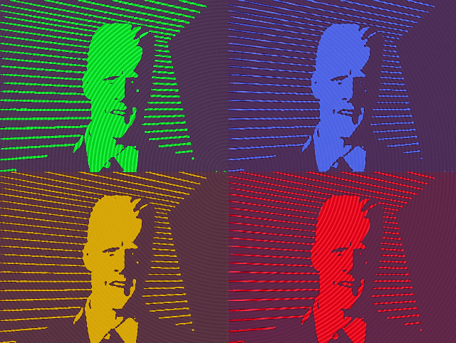 Man suit tie four colors free wallpaper - medium preview image