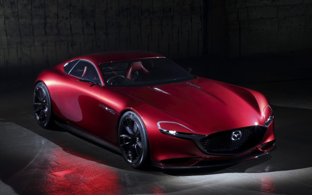 Red car dark room spotlight #4 free wallpaper - medium preview image