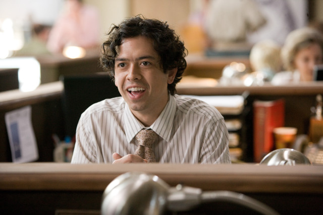 Man tie sitting table restaurant free wallpaper - medium preview image