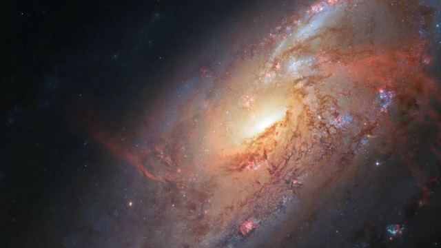 Colorful spiral sky stars galaxy free wallpaper - medium preview image