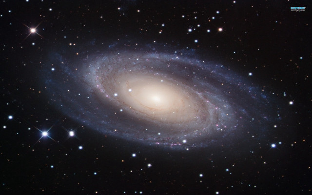 Large spiral galaxy stars black #2 free wallpaper - medium preview image