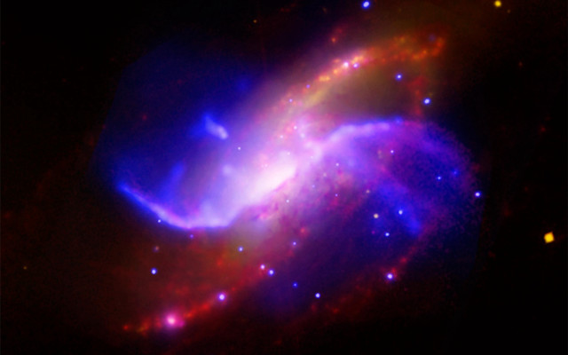 Colorful spiral object dark sky free wallpaper - medium preview image