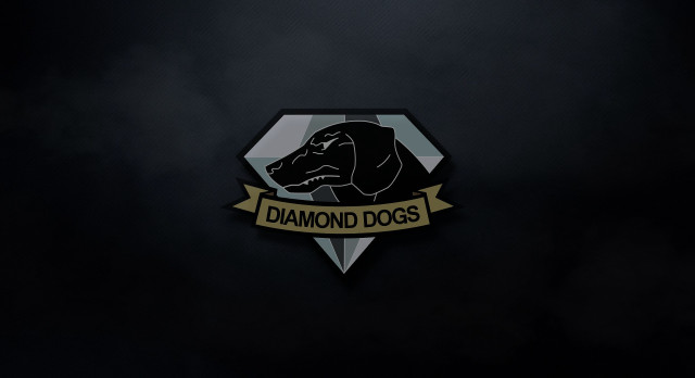 Black gold diamond dog logo free wallpaper - medium preview image