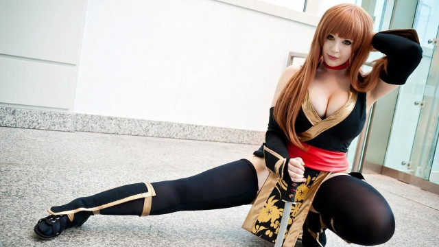 Woman cosplay outfit sword hat free wallpaper - medium preview image