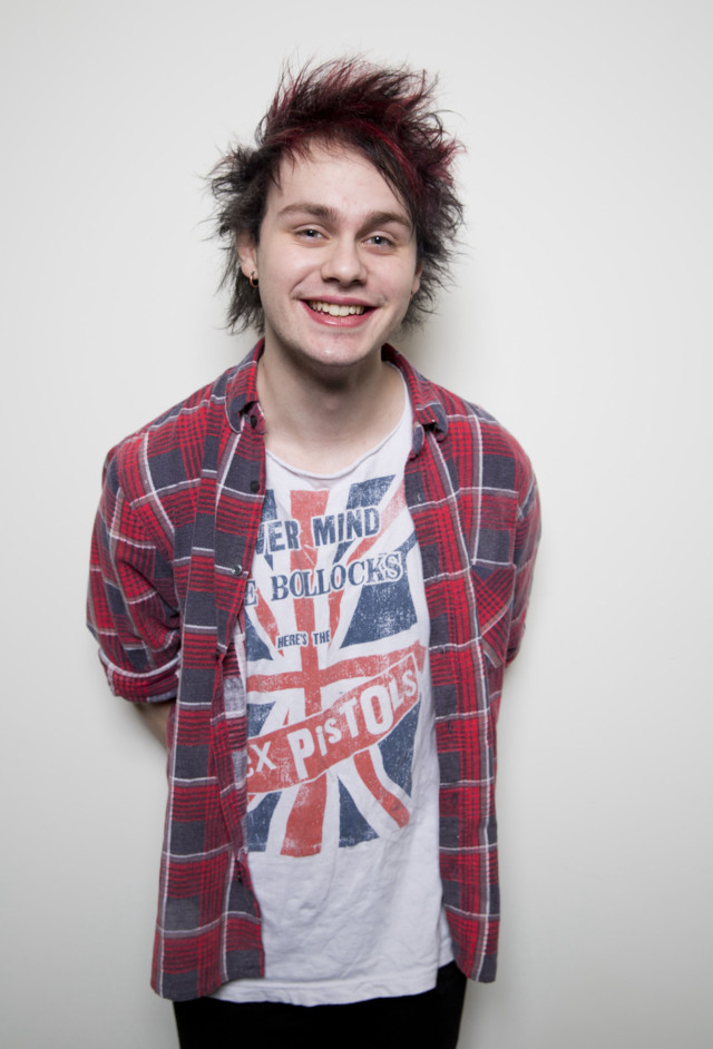 Man red white blue plaid free wallpaper - medium preview image