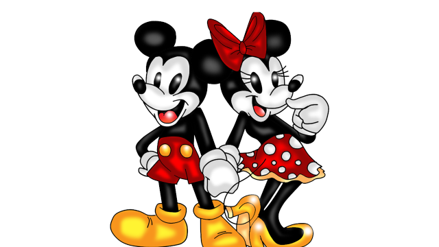 Mickey minnie cartoon red bow free wallpaper - medium preview image
