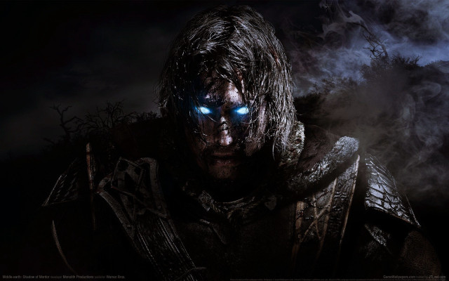 Man blue eyes dark background #2 free wallpaper - medium preview image
