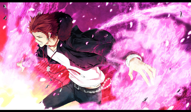 Black jacket man pink background free wallpaper - medium preview image