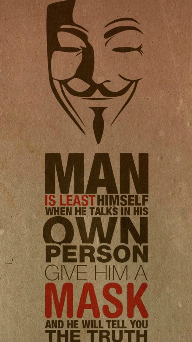 Mask poster man least himself free wallpaper - medium preview image