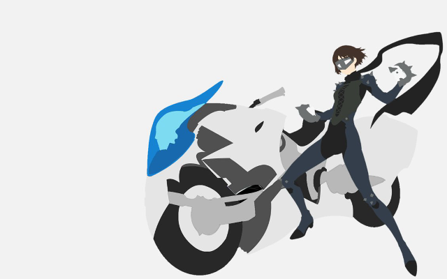 Motorcycle rider helmet blue flame free wallpaper - medium preview image