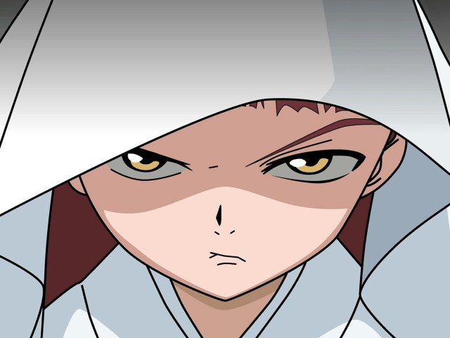 Cartoon character hooded look eyes free wallpaper - medium preview image
