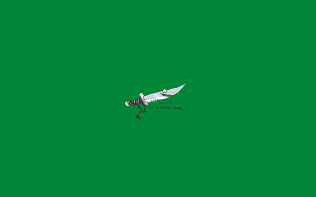 Green bird knife chalk classroom free wallpaper - medium preview image