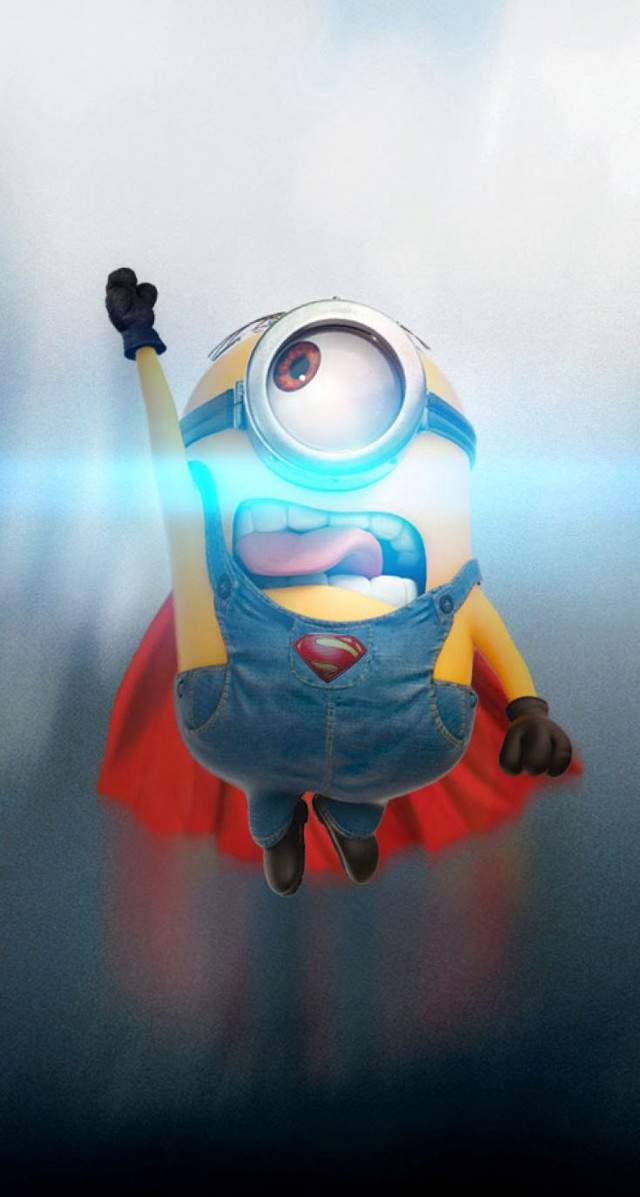 Minion flying cape light shining free wallpaper - medium preview image