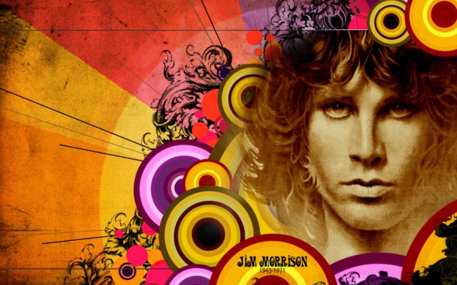 Man long hair colorful background free wallpaper - medium preview image
