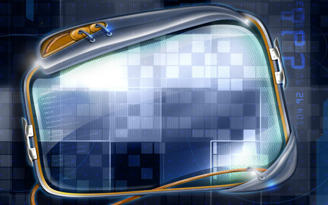 Blue yellow abstract background television free wallpaper - medium preview image