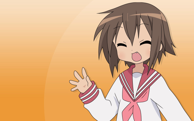 Cartoon character pink tie white free wallpaper - medium preview image