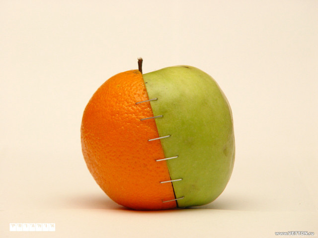 Green apple red apple pins free wallpaper - medium preview image