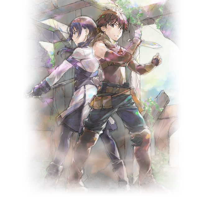 Anime characters wall tree building free wallpaper - medium preview image