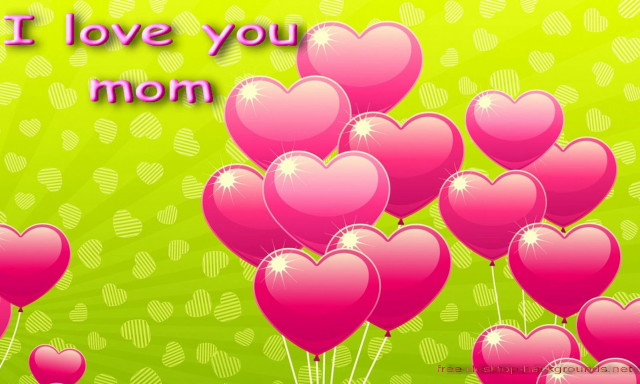 Pink hearts green background i free wallpaper - medium preview image