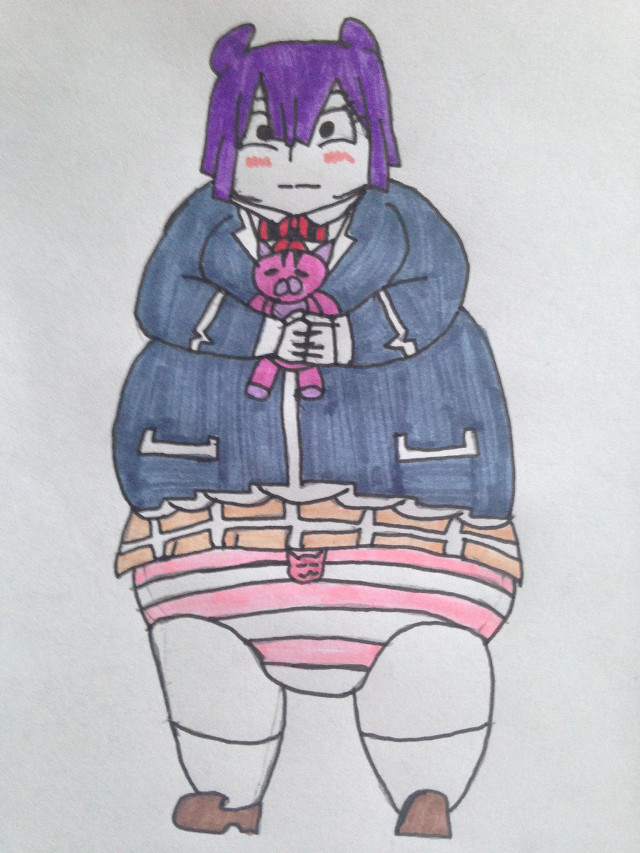 Purple hair teddy bear pink free wallpaper - medium preview image