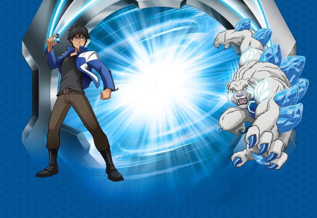 Man standing white dragon blue free wallpaper - medium preview image