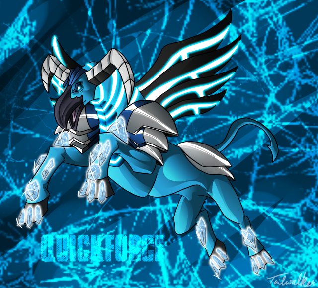Blue winged creature black white free wallpaper - medium preview image