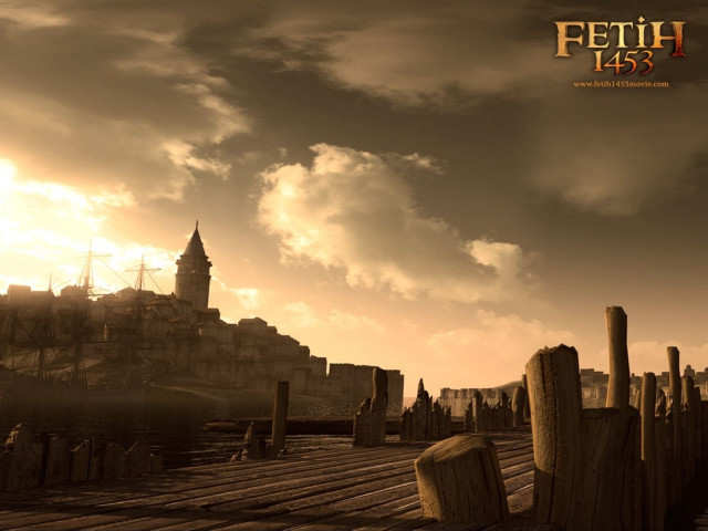 Castle dock sky background clouds free wallpaper - medium preview image