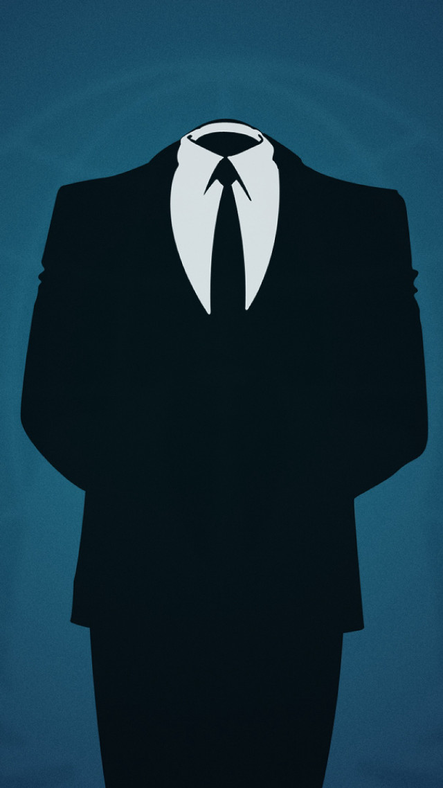 Man suit white collar black free wallpaper - medium preview image
