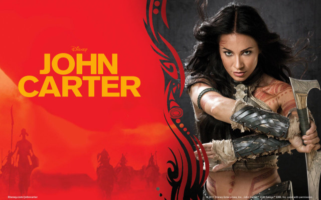 Woman gun red background movie free wallpaper - medium preview image