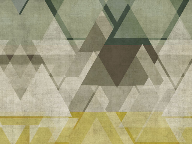 Abstract triangle pattern brown green free wallpaper - medium preview image
