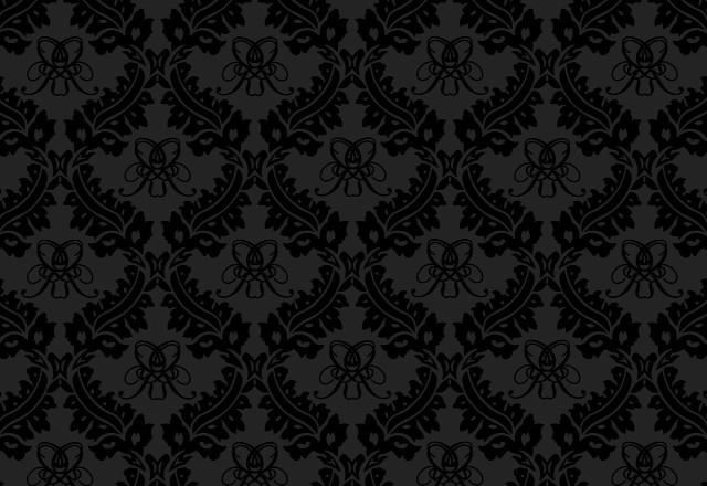 Black white wallpaper floral pattern free wallpaper - medium preview image