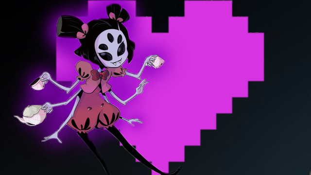 Creepy kawaii arthropod girl pink free wallpaper - medium preview image