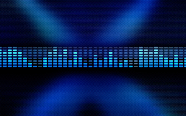 Blue background lights black strip free wallpaper - medium preview image