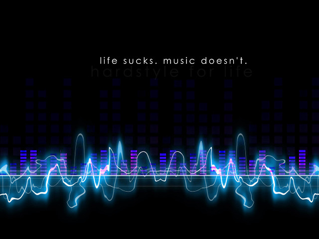Sound wave life sucks music free wallpaper - medium preview image