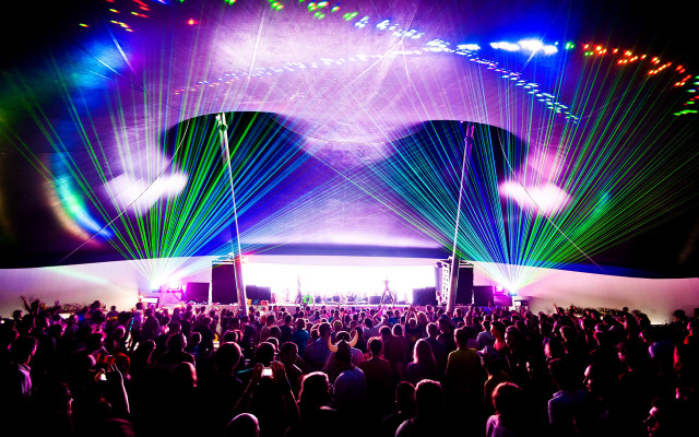 Concert crowd stage lights large #2 free wallpaper - medium preview image